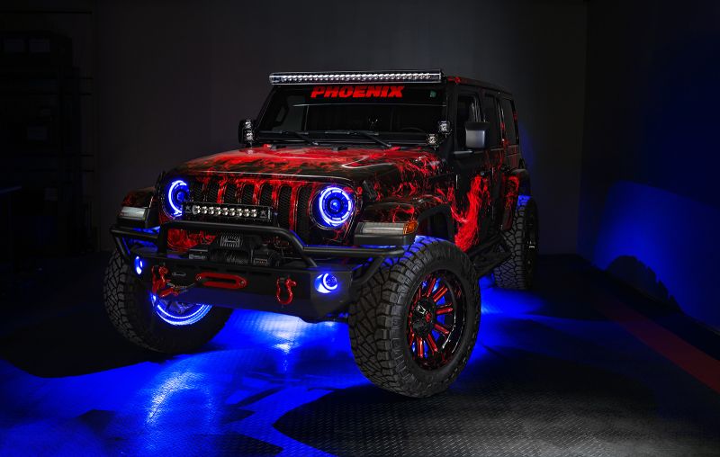 Jeep Gladiator Headlight Assemblies - ORACLE Lighting - Oculus Bi-LED Projector - ColorSHIFT