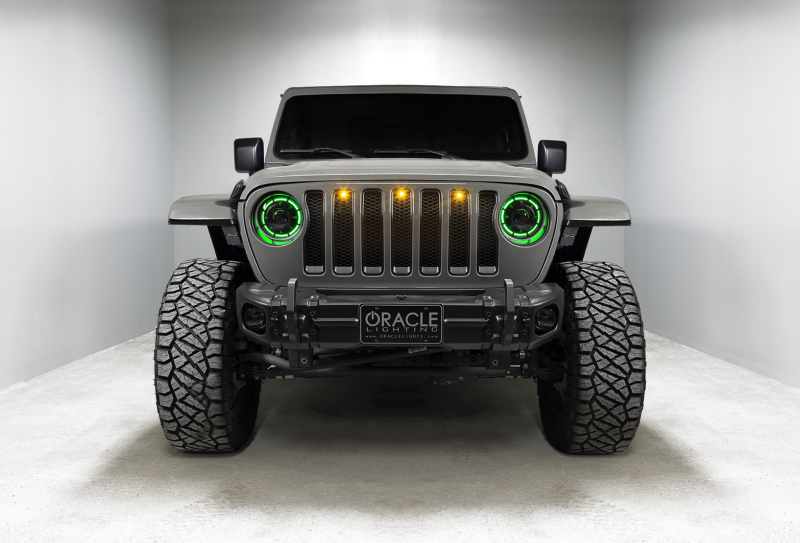 Jeep Gladiator Headlight Assemblies - ORACLE Lighting - Oculus Bi-LED Projector - ColorSHIFT