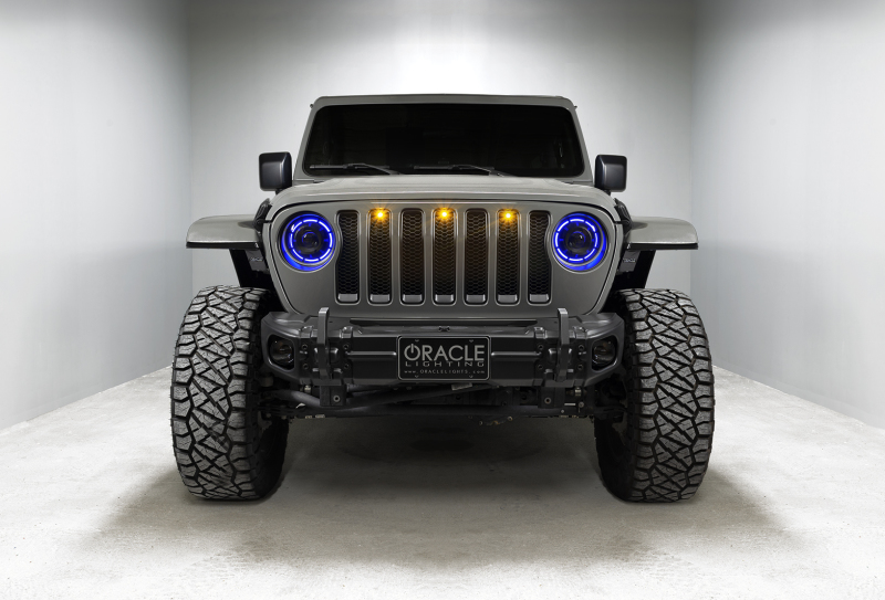 Jeep Gladiator Headlight Assemblies - ORACLE Lighting - Oculus Bi-LED Projector - ColorSHIFT