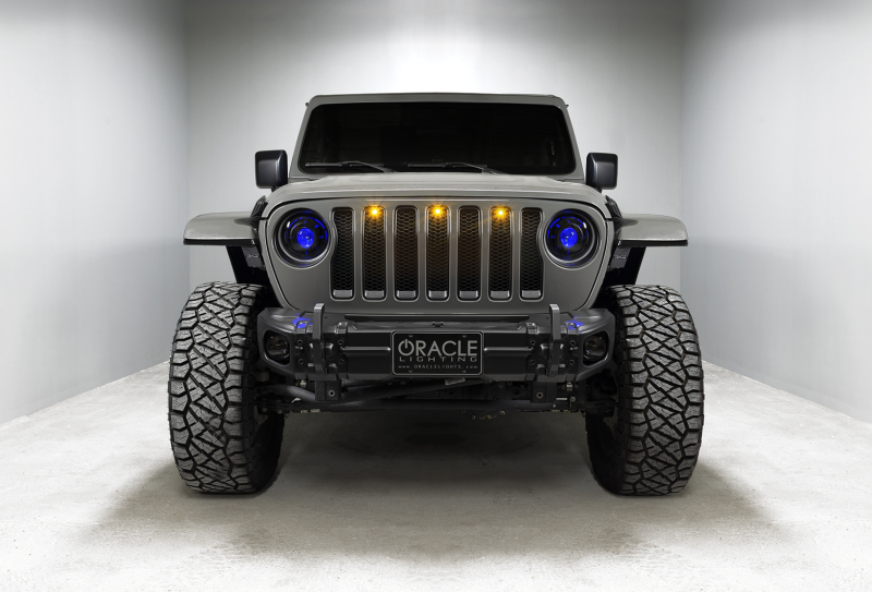 Jeep Gladiator Headlight Assemblies - ORACLE Lighting - Oculus Bi-LED Projector - ColorSHIFT