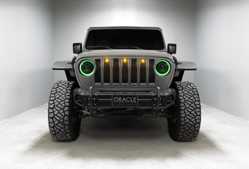 Jeep Gladiator Headlight Assemblies - ORACLE Lighting - Oculus Bi-LED Projector - ColorSHIFT