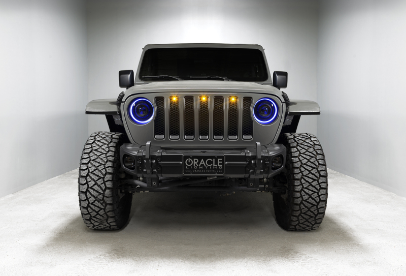 Jeep Gladiator Headlight Assemblies - ORACLE Lighting - Oculus Bi-LED Projector - ColorSHIFT
