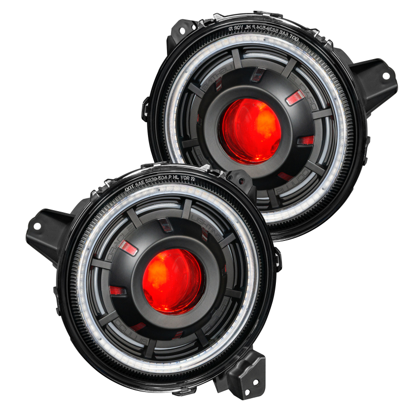 Jeep Gladiator Headlight Assemblies - ORACLE Lighting - Oculus Bi-LED Projector - ColorSHIFT