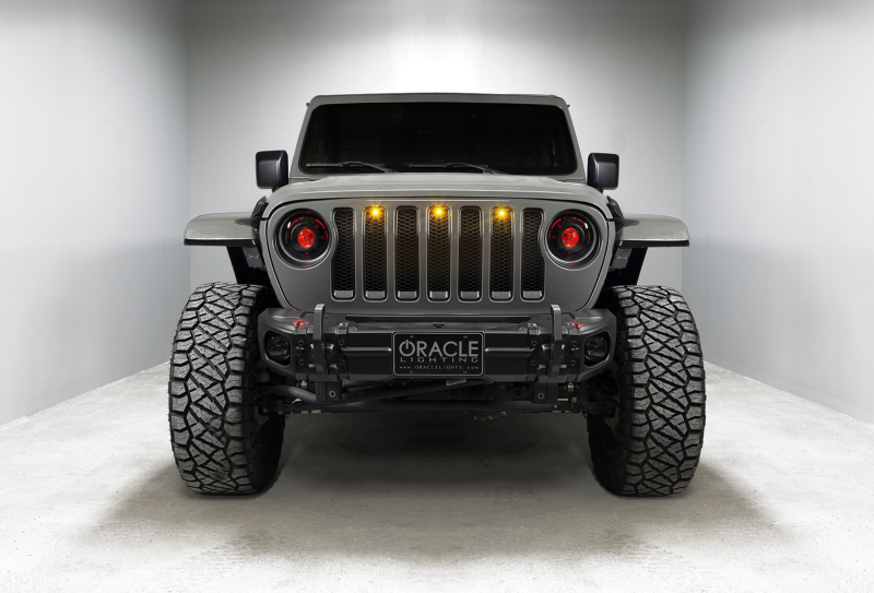 Jeep Gladiator Headlight Assemblies - ORACLE Lighting - Oculus Bi-LED Projector - ColorSHIFT