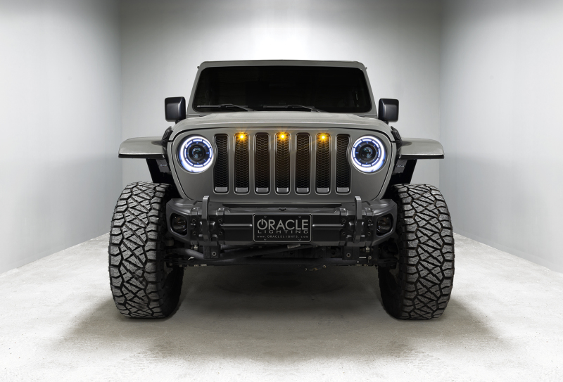 Jeep Gladiator Headlight Assemblies - ORACLE Lighting - Oculus Bi-LED Projector - ColorSHIFT