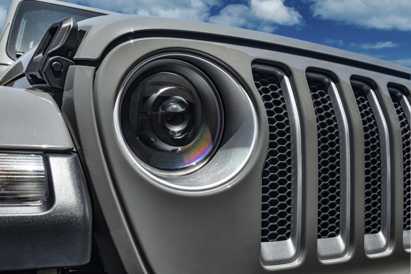 Jeep Gladiator Headlight Assemblies - ORACLE Lighting - Oculus Bi-LED Projector Headlights - Graphite Metallic