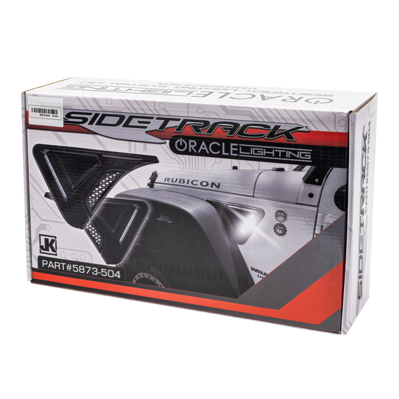Jeep Wrangler JK Sidetrack LED Lighting System - Side - ORACLE Lighting - Matte Black