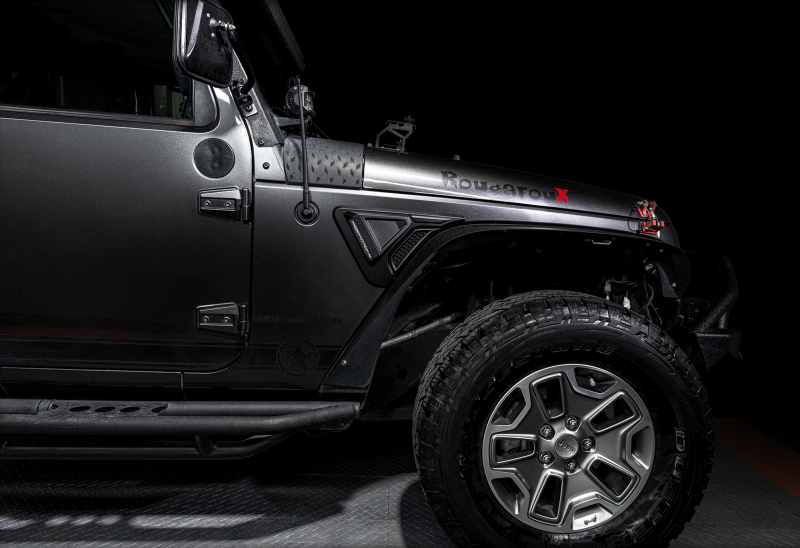 Jeep Wrangler JK Sidetrack LED Lighting System - Side - ORACLE Lighting - Matte Black