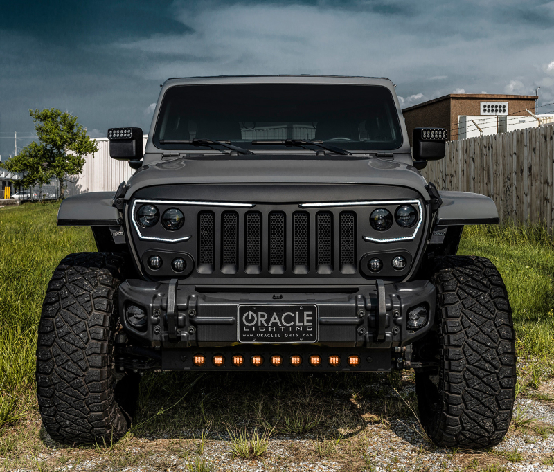 Jeep Gladiator Skid Plate - ORACLE Lighting - Integrated LED Emitters - Amber - `18-`22