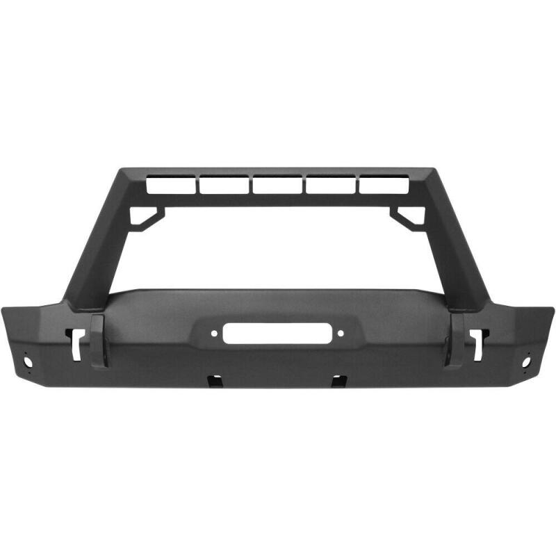 Jeep Wrangler JL Stubby Front Bumper - Front - Westin - LED Light Bar Mount - Textured Black - `18-`19