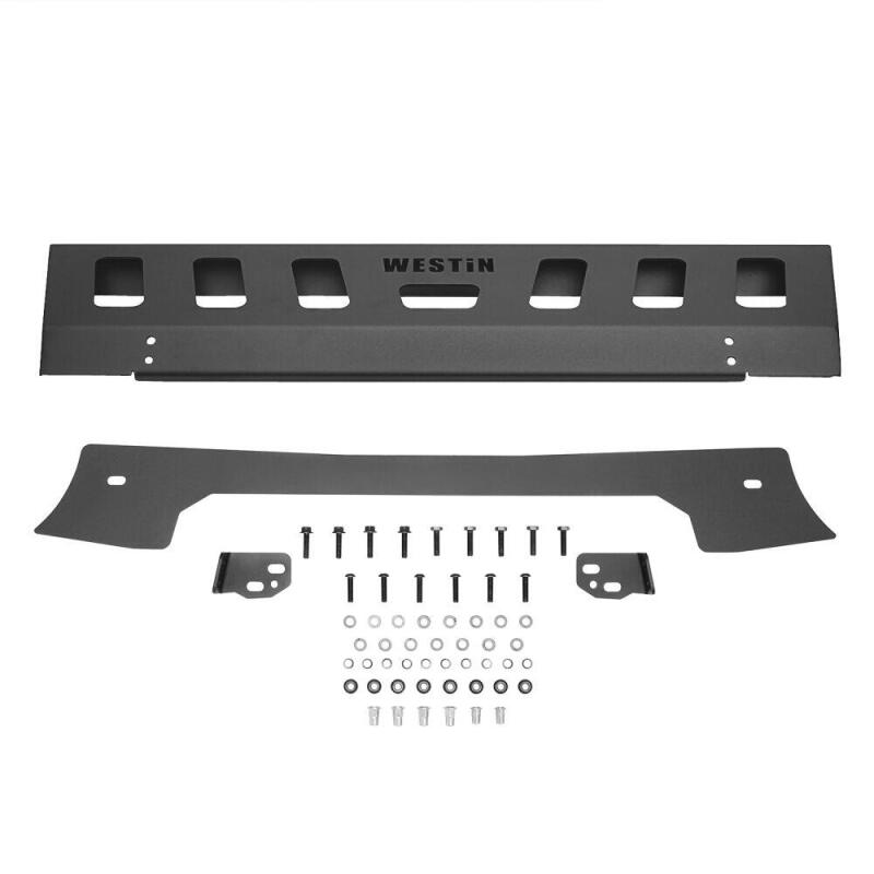 Jeep Wrangler JL Front Bumper Skid Plate - Front - Westin - WJ2 - Textured Black - `18-`19
