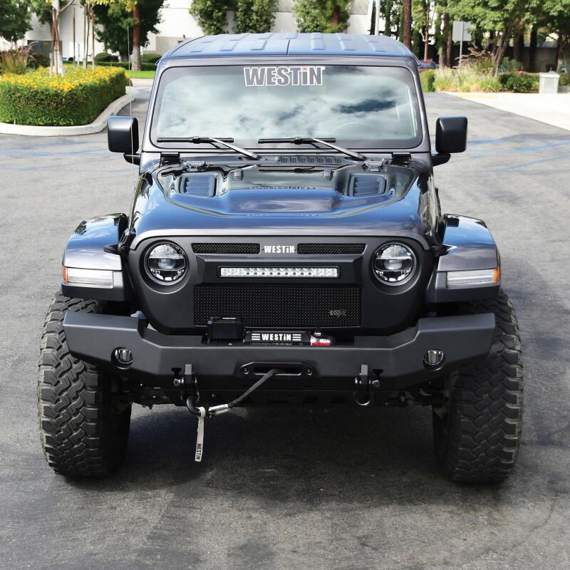Jeep Wrangler JL Full Width Front Bumper - Front - Westin - WJ2 - Textured Black - `18-`20
