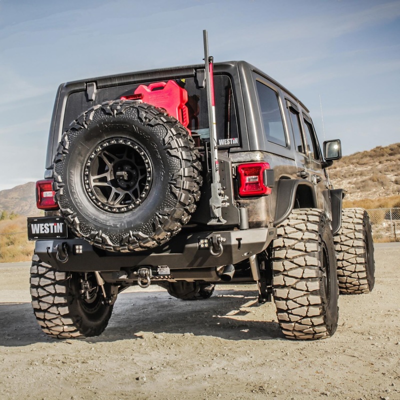 Jeep Wrangler JL Tire Carrier - Westin - Textured Black - `18-`21