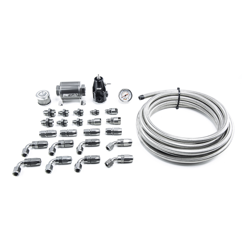 Honda Civic Plumbing Kit - DeatschWerks - DW400 Pump Module Return with CPE Fuel Lines - `01-`15