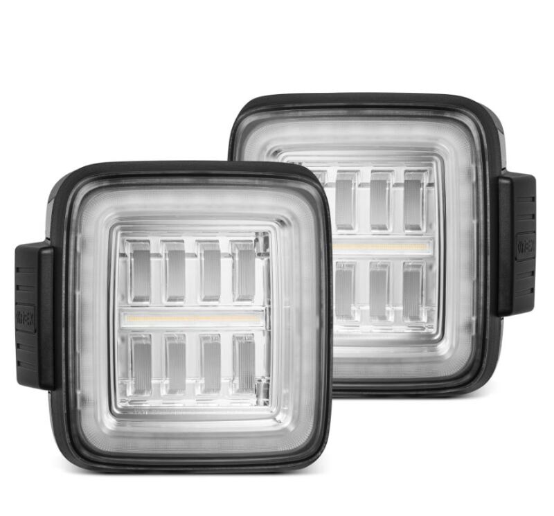 Jeep Wrangler JL Tail Lights - AlphaRex - NOVA-Series LED - Clear - `18-`24