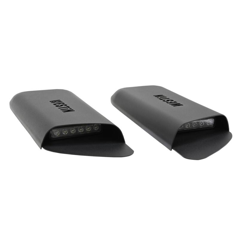 Jeep Gladiator LED Hood Scoops - Westin - Textured Black - `18-`20