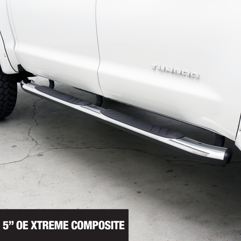 Jeep Gladiator Side Steps - Go Rhino - 5in OE Xtreme Composite - Black - `20-`24