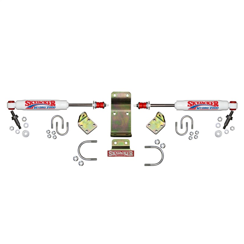 Jeep Wrangler JL Steering Damper - Skyjacker - Dual - White - 2018