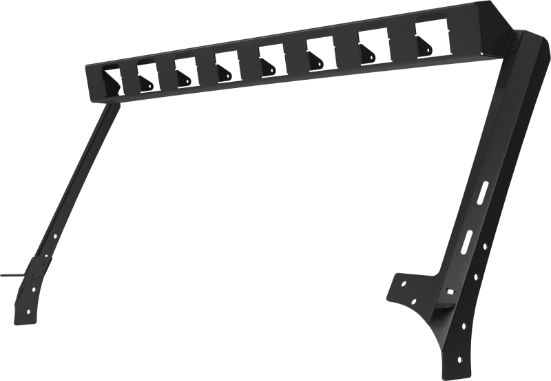 Jeep Wrangler JK Light Mounts - Windshield - Go Rhino - Textured Black - `07-`18