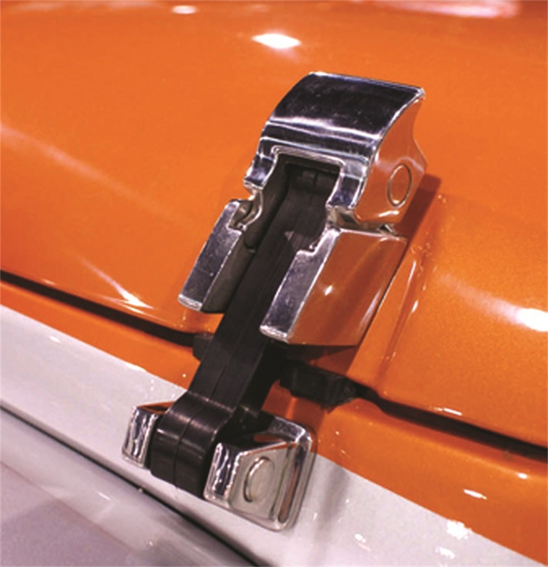 Jeep Wrangler JK Hood Catch - Rampage - Stainless - `07-`18