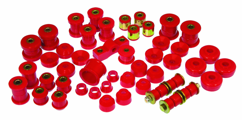 Honda Civic Suspension Bushing Kit - Prothane - Total Kit - Red - `88-`91