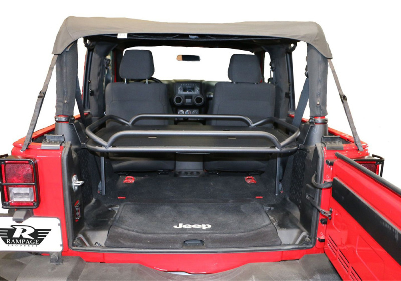 Jeep Wrangler JK Sport Rack - Rear - Rampage - Black - `07-`18