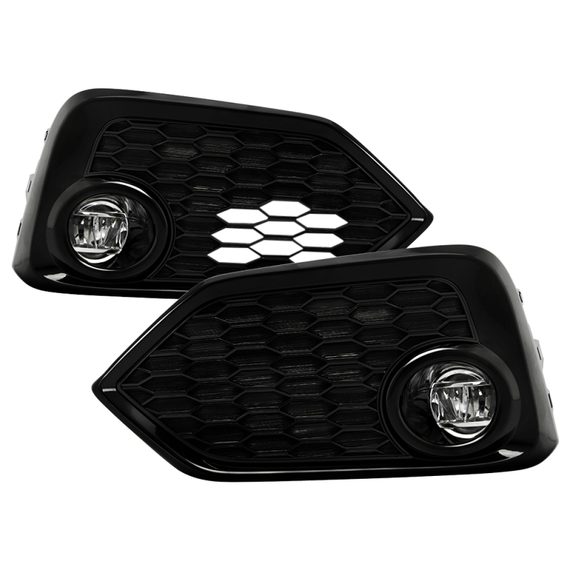 Honda Civic Fog Lights - SPYDER - OEM LED - Clear - `16-`17
