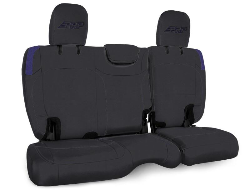 Jeep Wrangler JL Rear Bench Covers - Rear - PRP Seats - No Armrest - Black/Purple - 2018