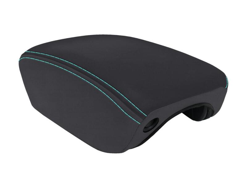 Jeep Wrangler JL Center Console Cover - PRP Seats - Black/Teal - 2018