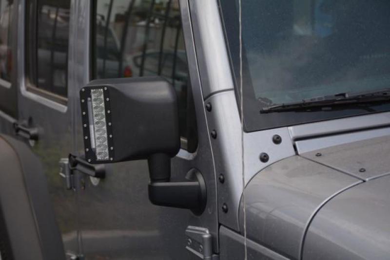 Jeep Wrangler JK Mirror Housings - DV8 Offroad - LED - Black - `07-`18