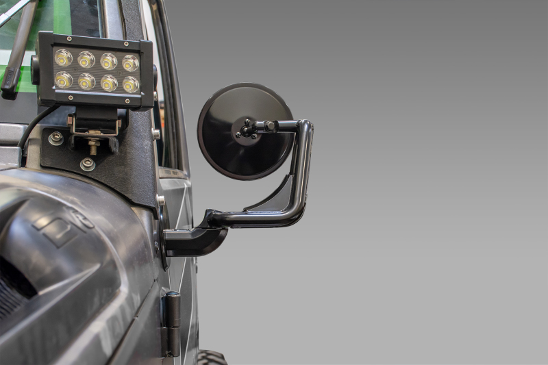 Jeep Wrangler JK Mirror Housings - DV8 Offroad - Tubular Trail - Black - `07-`18