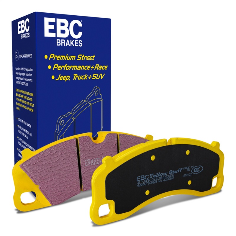 Porsche 911 Brake Pad Sets - Front - EBC - Yellowstuff - 3.8L - `13-`15
