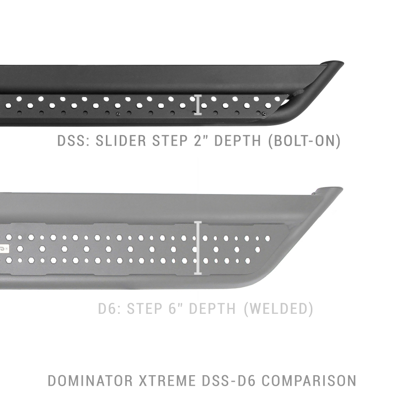 Jeep Gladiator Side Steps - Step Sliders - GoRhino - Dominator DSS 
