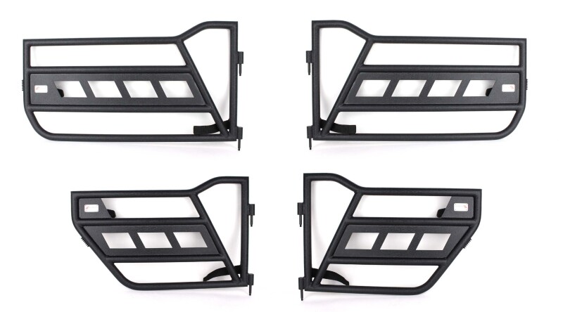 Jeep Gladiator Tube Doors - Front + Rear - Fishbone Offroad - Black Textured - 2020