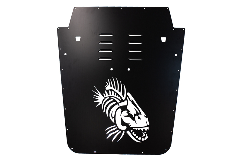 Jeep Wrangler JK Hood Louver - Fishbone Offroad - Black - `07-`18