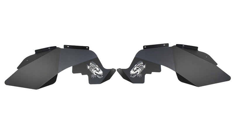 Jeep Wrangler JK Inner Fender Kit - Front + Rear - Fishbone Offroad - Logo - Black - `07-`18