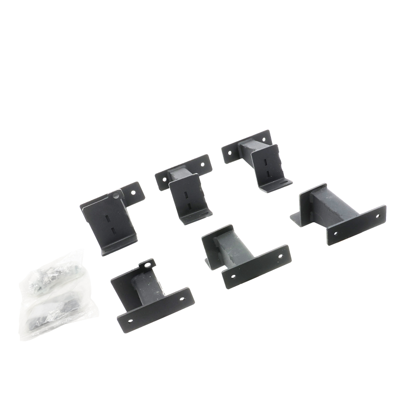 Jeep Wrangler JL Brackets for Dominator Xtreme Frame Slider - Go Rhino - Textured Black - `18-`24