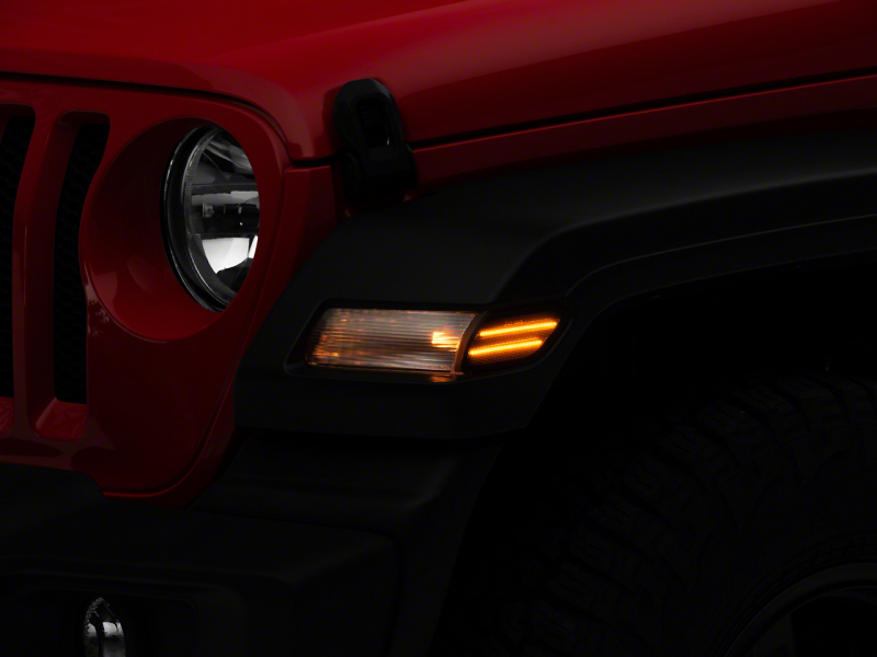 Jeep Wrangler JL Fender Flare Marker Lights - Raxiom - Axial Series LED - Smoked - `18-`23