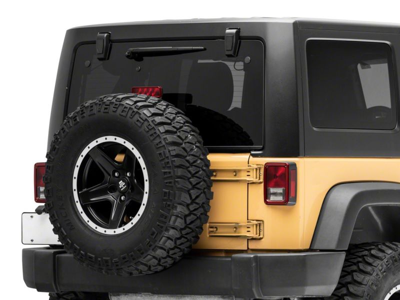 Jeep Wrangler JK Rear Window Glass Hinge LED Lights - Rear - Raxiom - Axial Series - Black - `07-`18