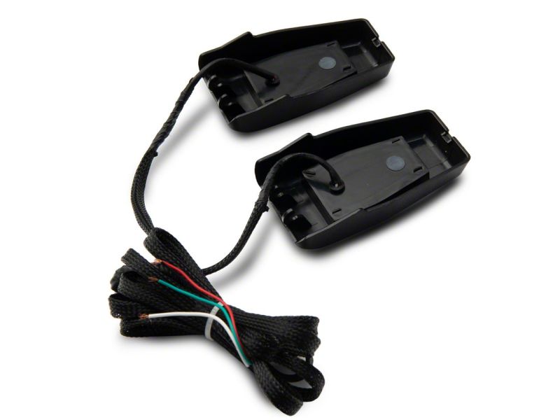 Jeep Wrangler JK Rear Window Glass Hinge LED Lights - Rear - Raxiom - Axial Series - Black - `07-`18