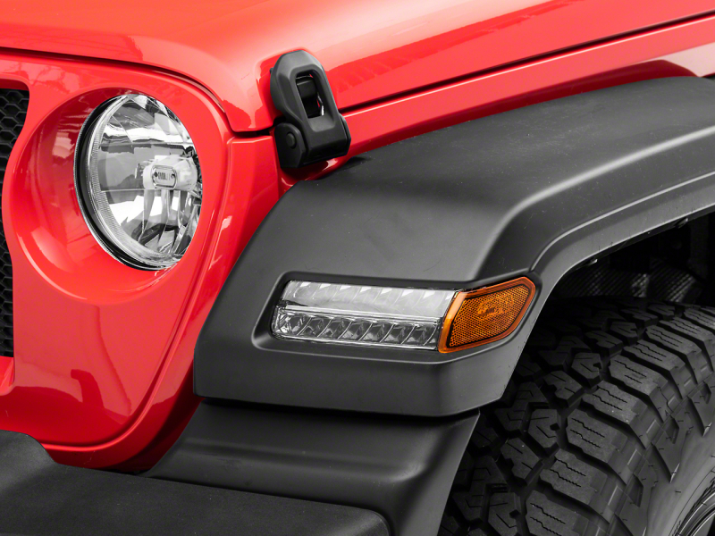 Jeep Wrangler JL Turn Signal Lights - Raxiom - Sequential LED Parking/Turn Signal - Chrome - `18-`23