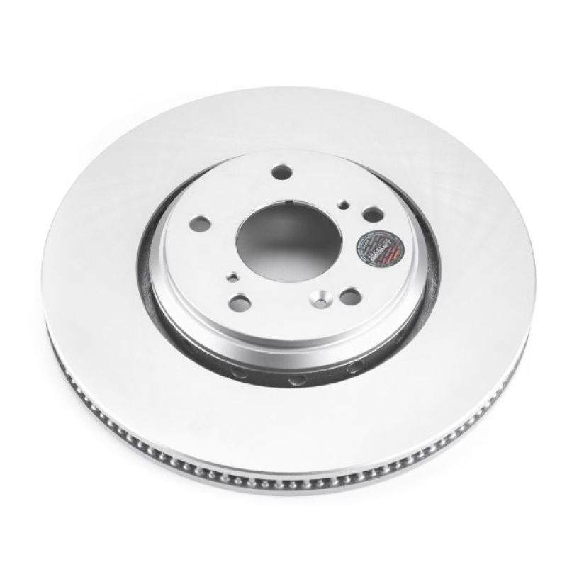Honda Civic Brake Rotor (1) - Front - PowerStop - Evolution Geomet Coated - Silver - `17-`20