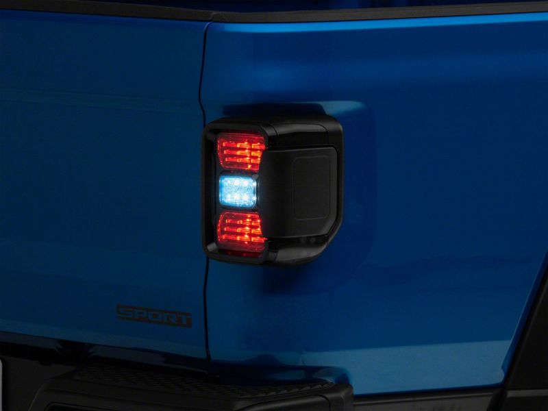 Jeep Gladiator Taillights - Rear - Raxiom - Factory Halogen LED, Black Housing - Smoked - `20-`23