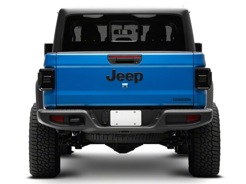 Jeep Gladiator Taillights - Rear - Raxiom - Factory Halogen LED, Black Housing - Smoked - `20-`23