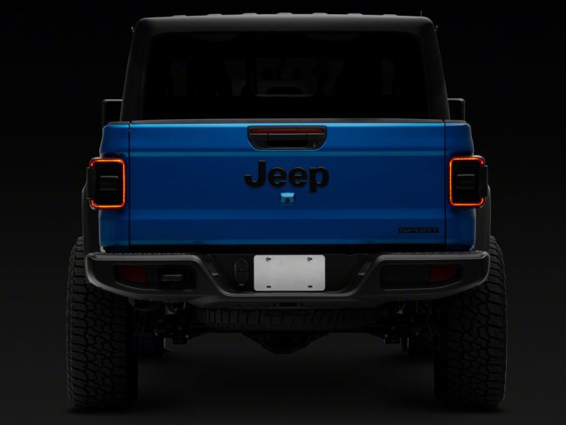 Jeep Gladiator Taillights - Rear - Raxiom - Factory Halogen LED, Black Housing - Smoked - `20-`23