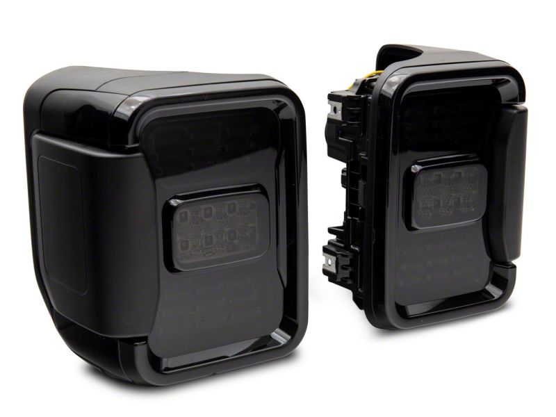 Jeep Gladiator Taillights - Rear - Raxiom - Factory Halogen LED, Black Housing - Smoked - `20-`23