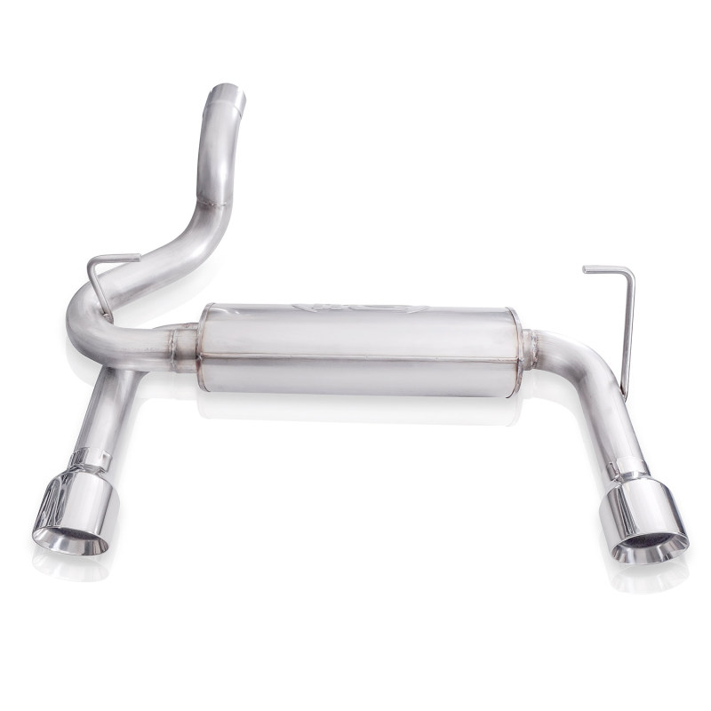 Jeep Wrangler JL Axle Back Exhaust System - Rear - Stainless Works - Factory Connect - 3.6L - 2018