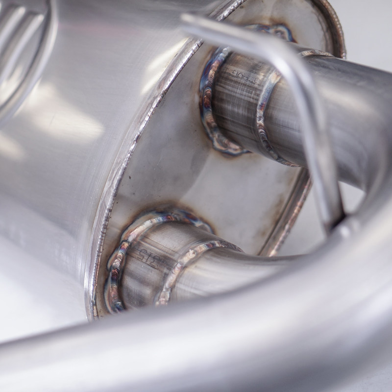 Jeep Wrangler JL Axle Back Exhaust System - Rear - Stainless Works - Factory Connect - 3.6L - 2018