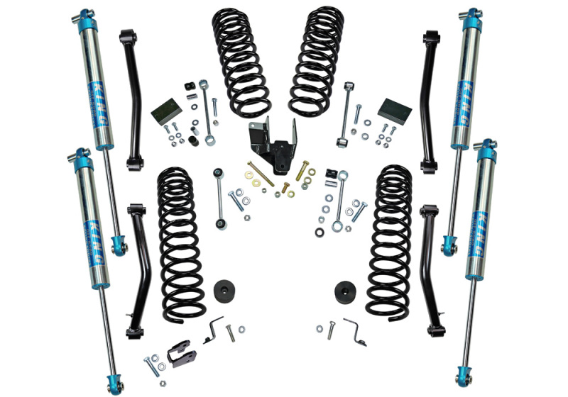 Jeep Wrangler JL Lift Kit - Superlift - 4in Dual Rate Coil - w/ King 2.0 Shocks - `18-`25