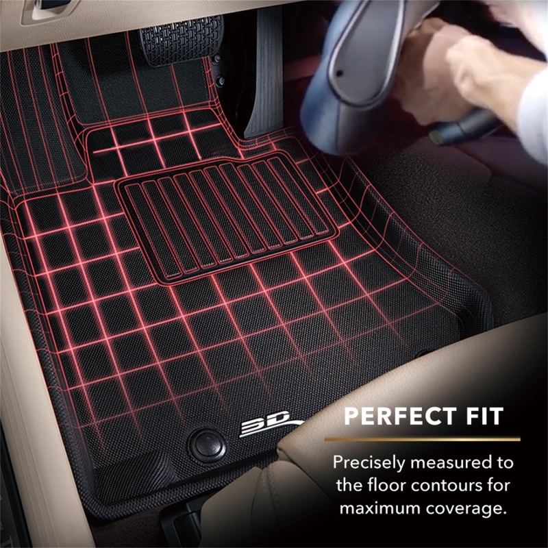Jeep Gladiator Floormats - Rear - 3D MAXpider - Kagu - Black - 2020+